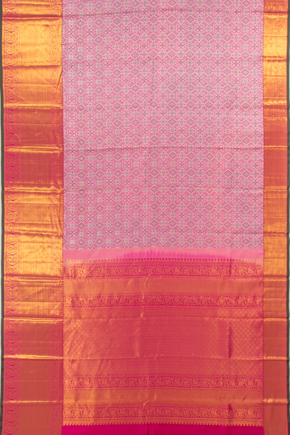 Taranga Kanchi Silk Brocade Baby Pink Saree