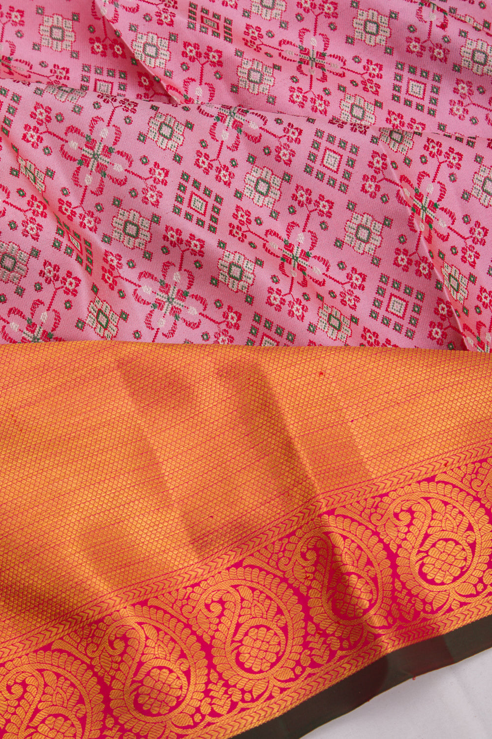 Taranga Kanchi Silk Jacquard Baby Pink Saree