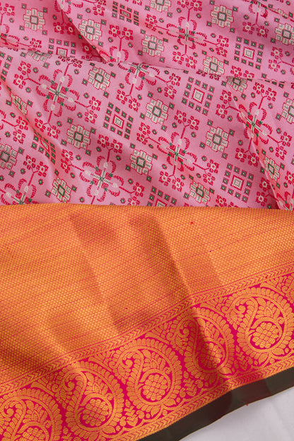 Taranga Kanchi Silk Jacquard Baby Pink Saree