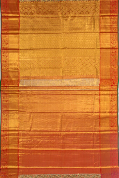 Taranga Kanchi Silk Tissue Brocade Gold Saree