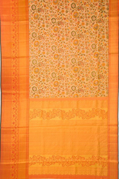 Taranga Kanchi Silk Tissue Brocade Gold Saree