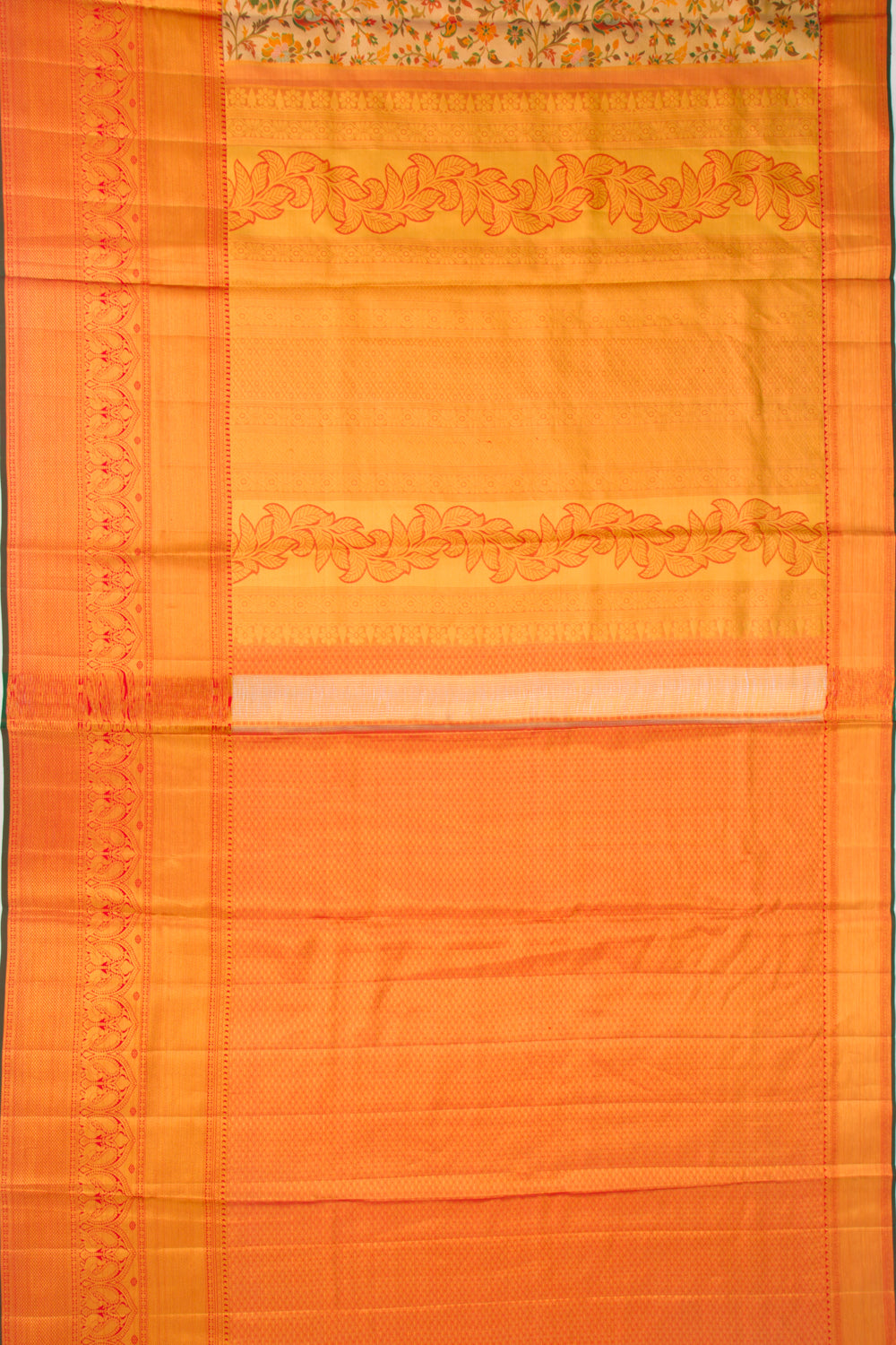 Taranga Kanchi Silk Tissue Brocade Gold Saree