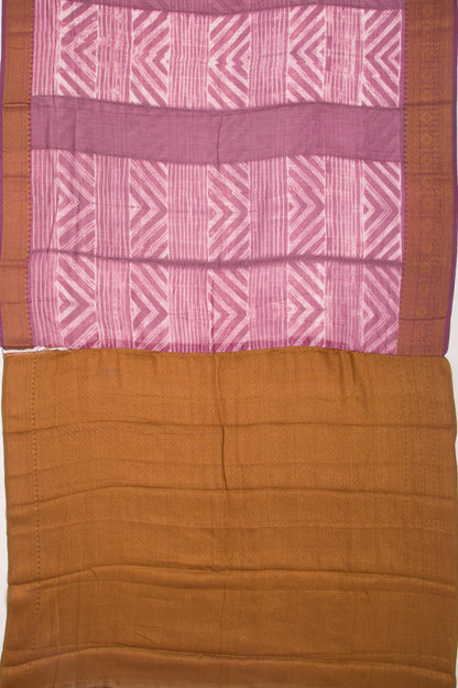 Soft Tussar Shibori Printed Purple Saree