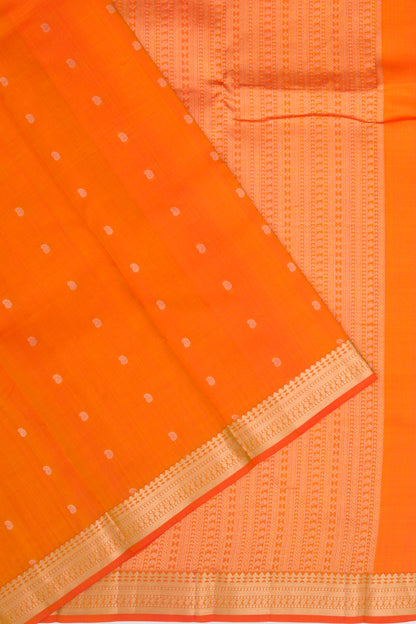 Taranga Kanchi Silk Butta Orange Saree