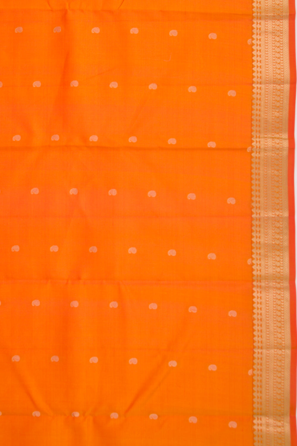 Taranga Kanchi Silk Butta Orange Saree