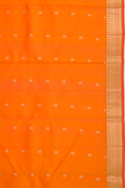 Taranga Kanchi Silk Butta Orange Saree