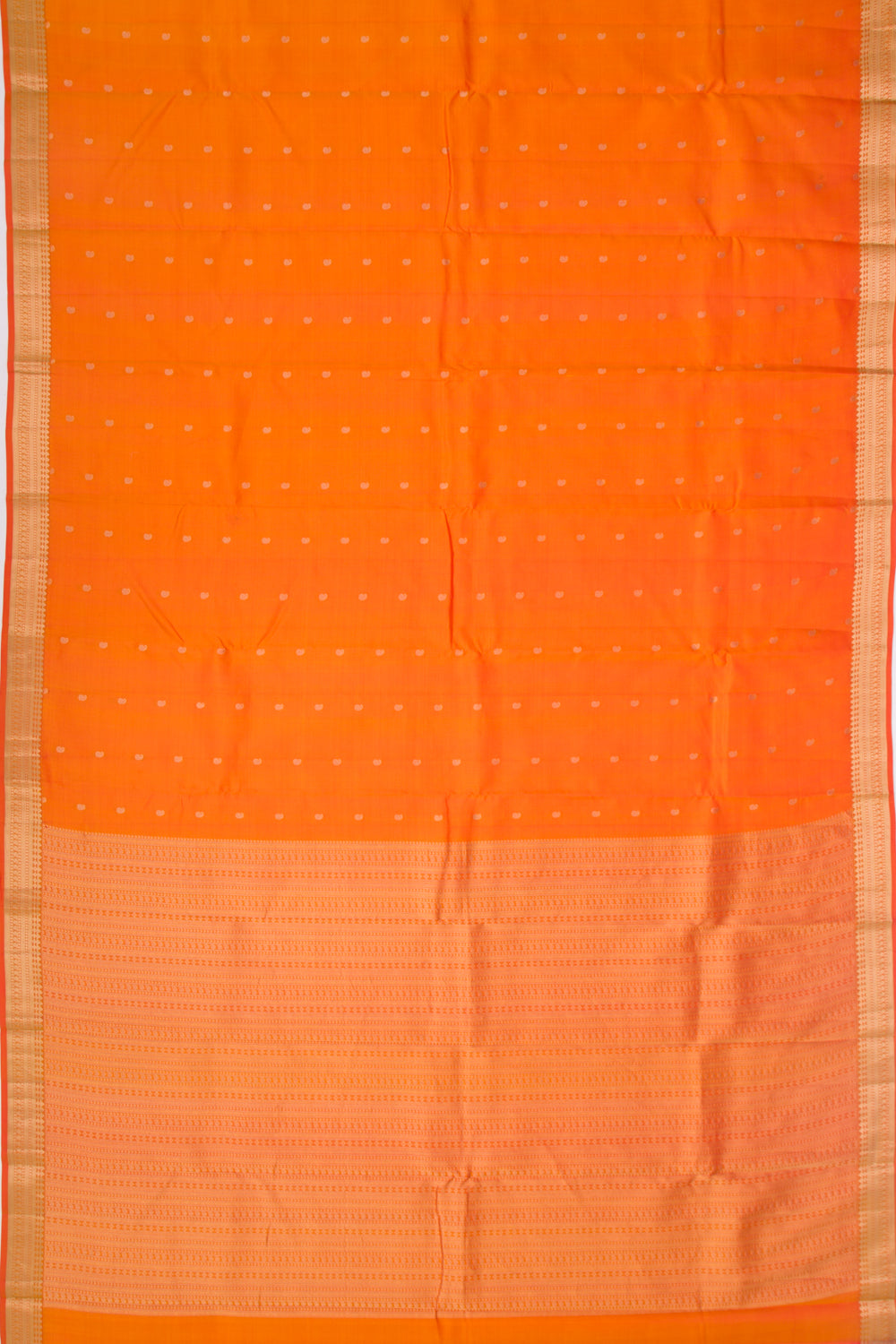 Taranga Kanchi Silk Butta Orange Saree