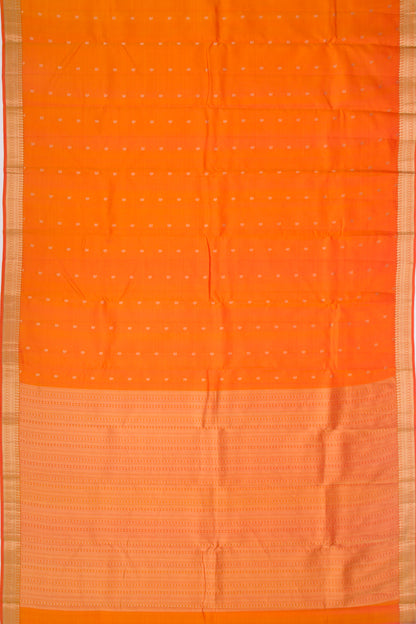 Taranga Kanchi Silk Butta Orange Saree