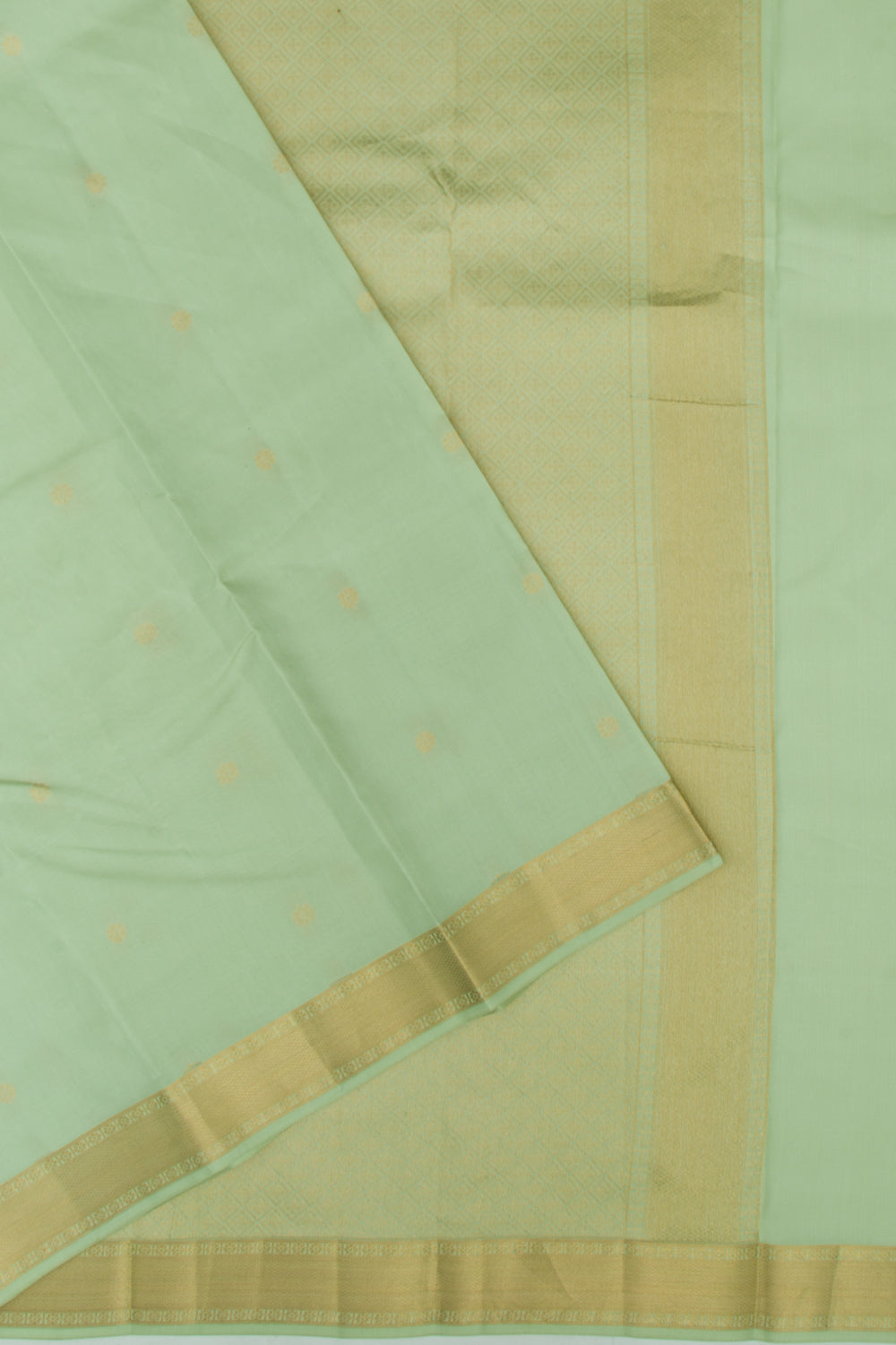 Taranga Kanchi Silk Butta Pastel Green Saree