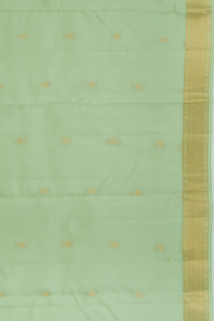 Taranga Kanchi Silk Butta Pastel Green Saree
