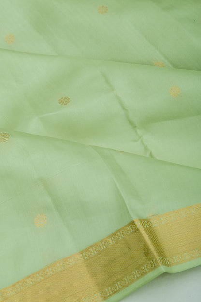Taranga Kanchi Silk Butta Pastel Green Saree