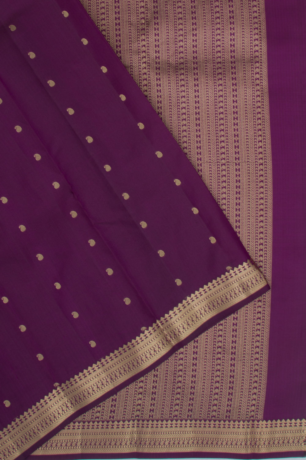 Taranga Kanchi Silk Butta Purple Saree