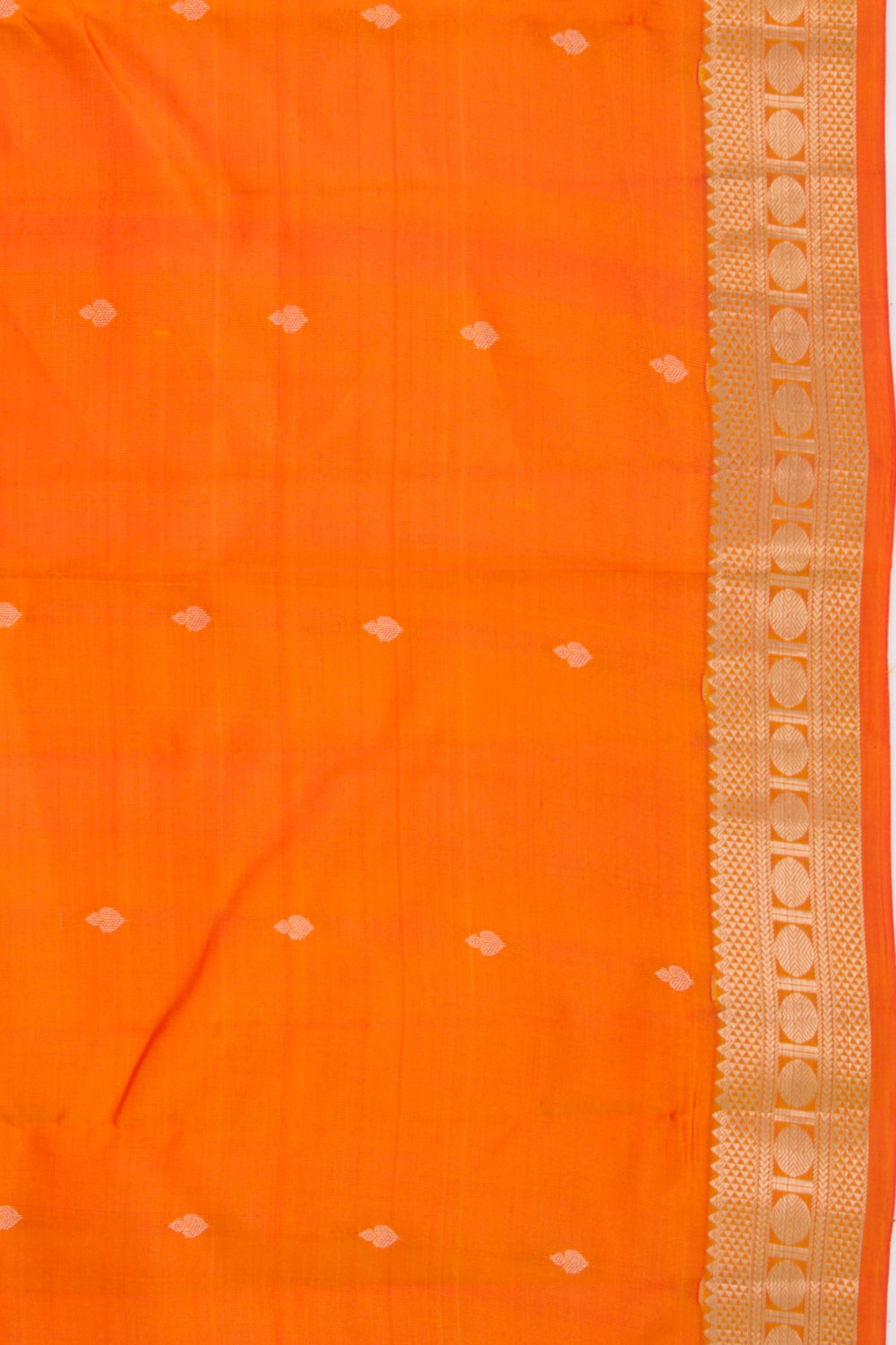 Taranga Kanchi Silk Butta Orange Saree