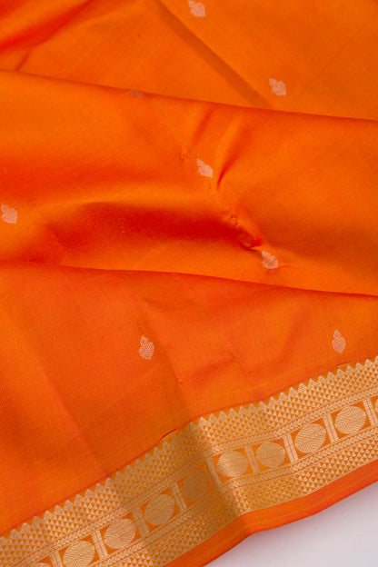 Taranga Kanchi Silk Butta Orange Saree