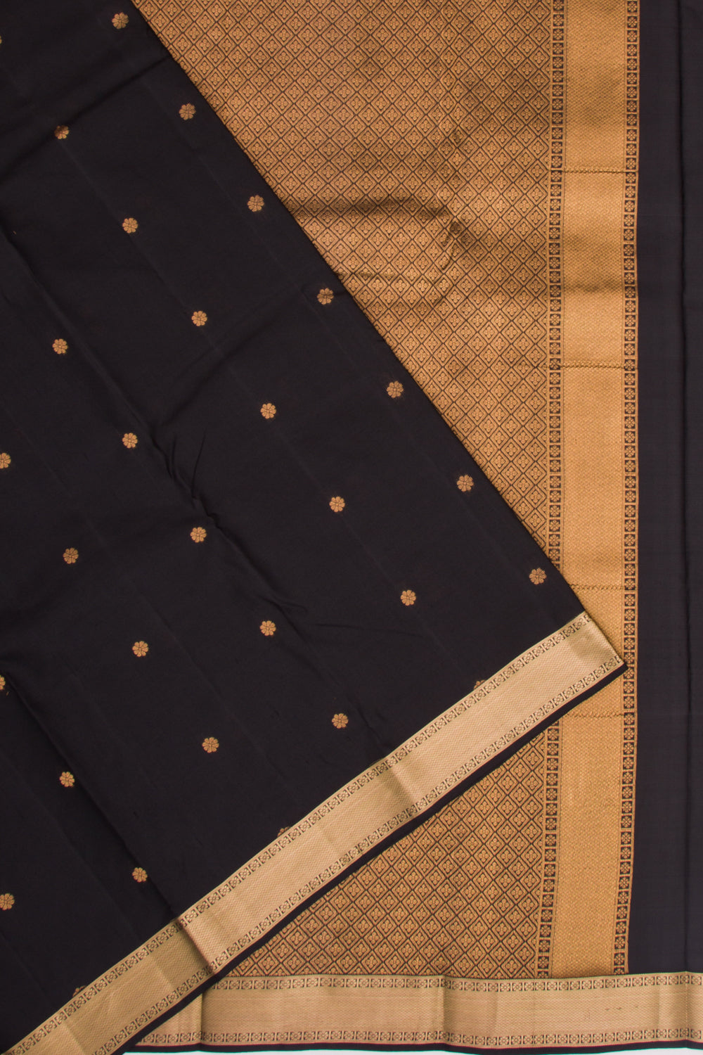 Taranga Kanchi Silk Butta Black Saree