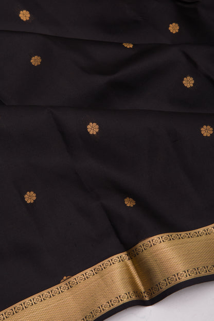 Taranga Kanchi Silk Butta Black Saree
