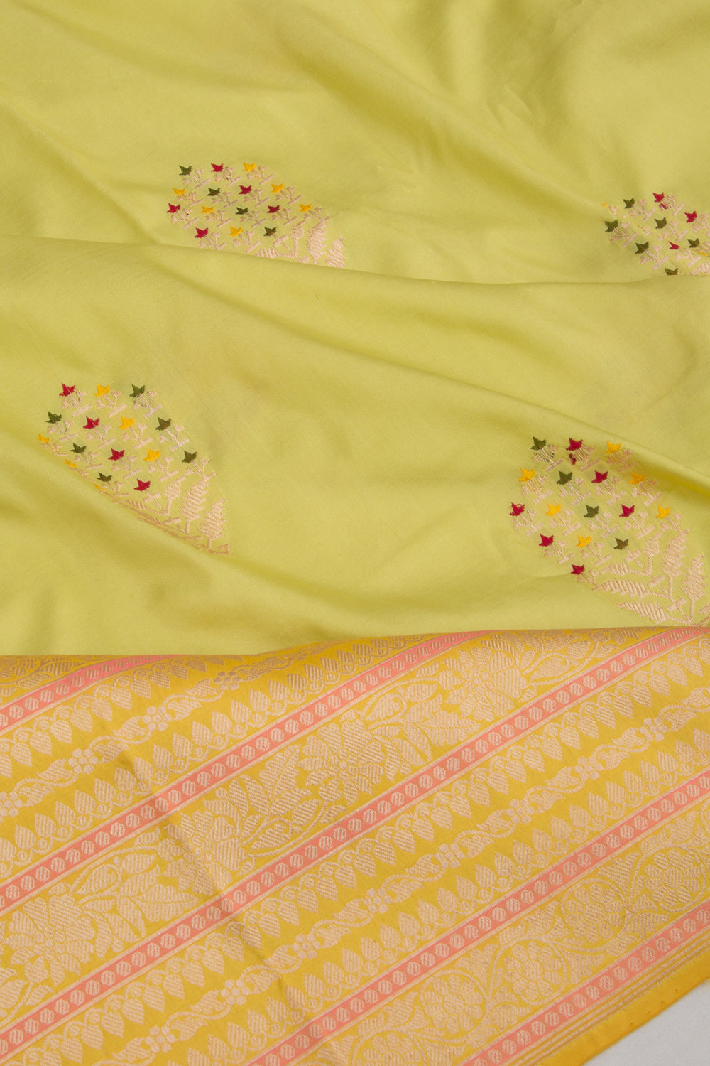 Banarasi Silk Butta Green Saree