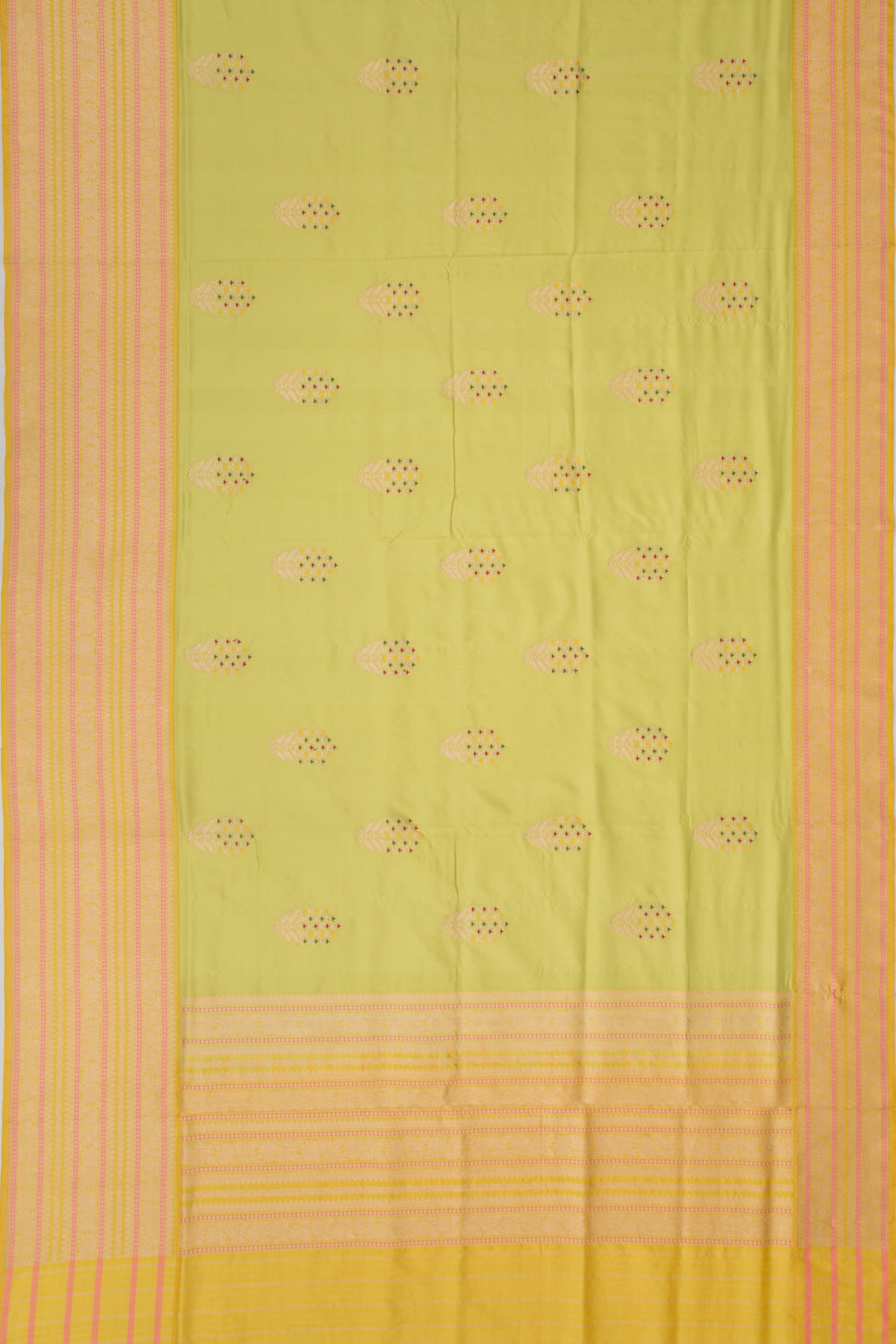 Banarasi Silk Butta Green Saree
