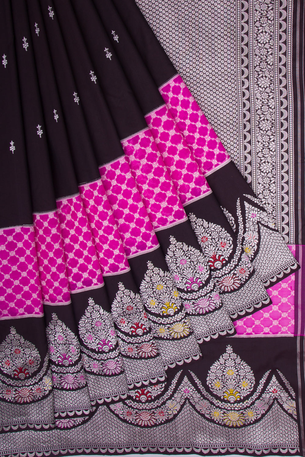 Banarasi Silk Butta Black Saree