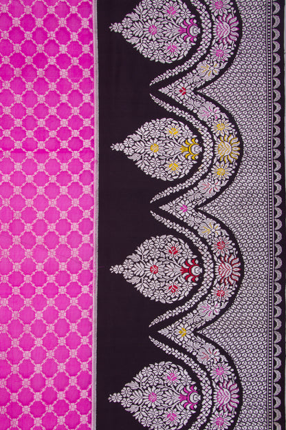 Banarasi Silk Butta Black Saree