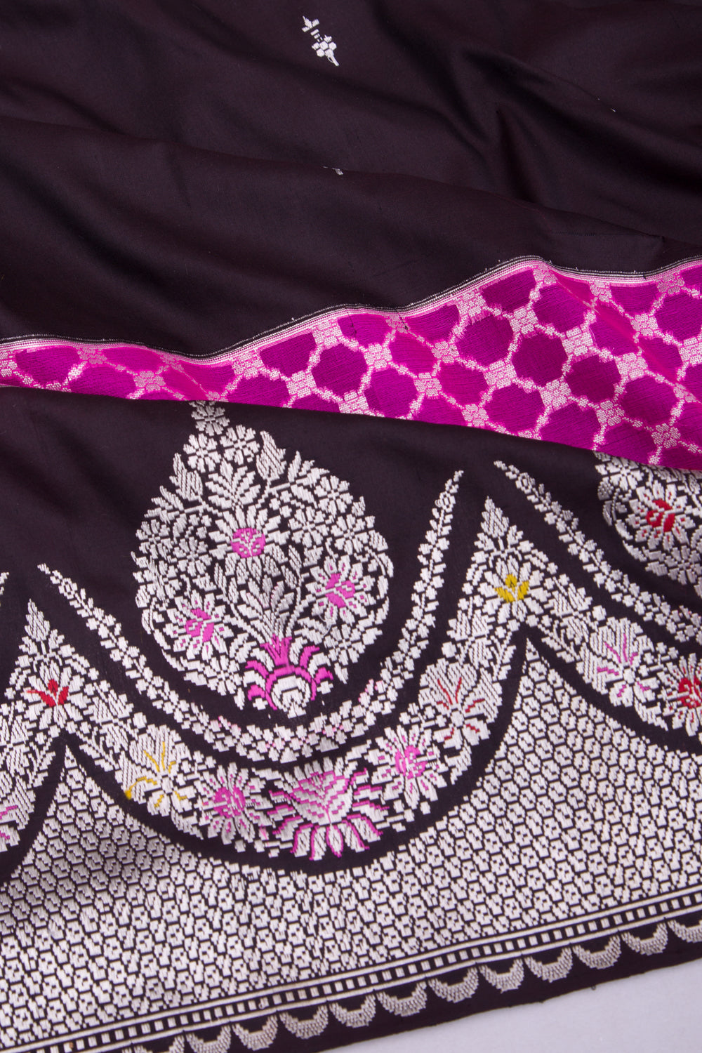 Banarasi Silk Butta Black Saree