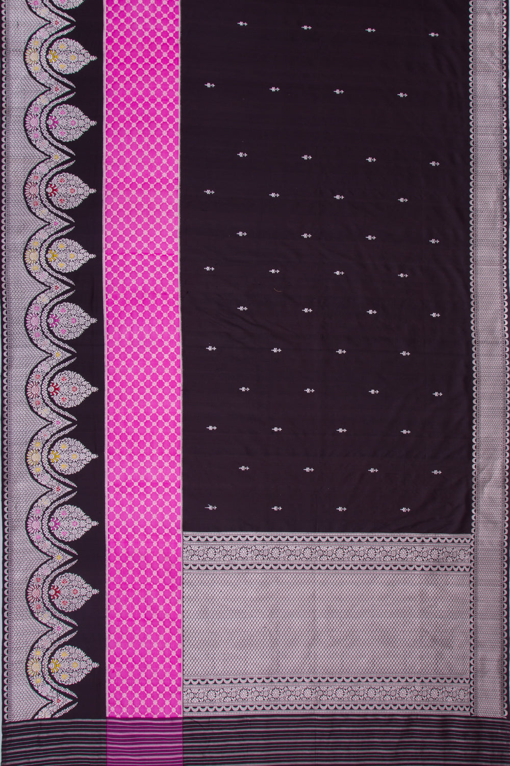 Banarasi Silk Butta Black Saree