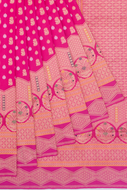 Banarasi Silk Butta Pink Saree