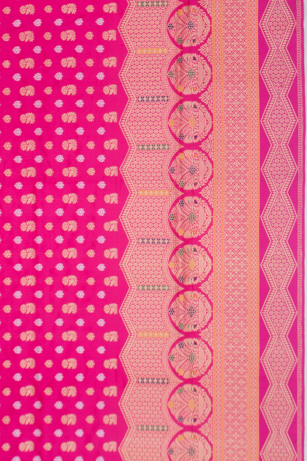 Banarasi Silk Butta Pink Saree