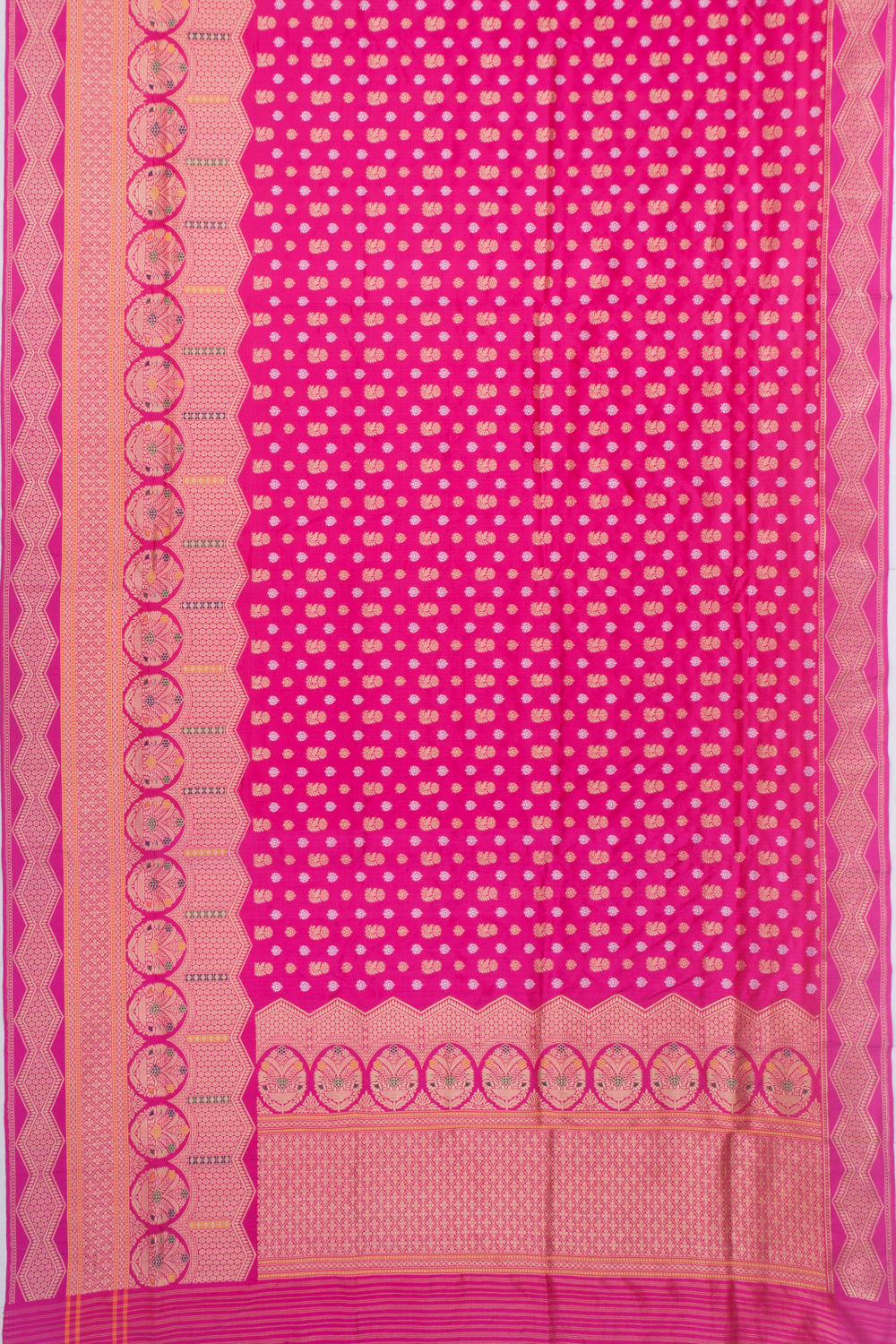 Banarasi Silk Butta Pink Saree