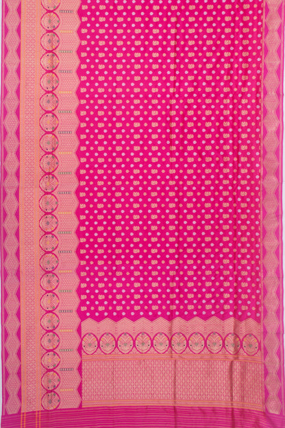 Banarasi Silk Butta Pink Saree