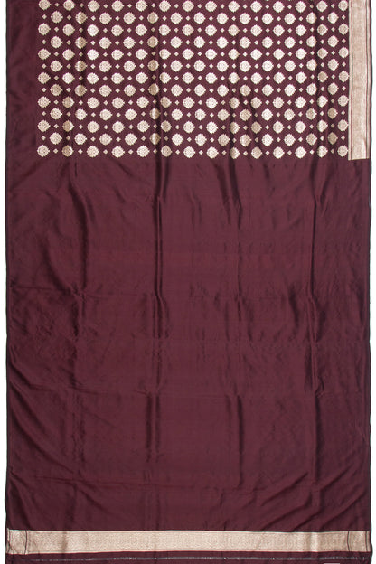 Banarasi Silk Brocade Coffee Brown Saree