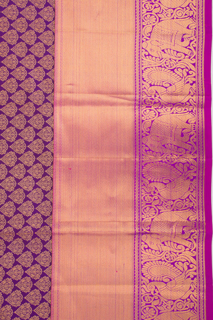 Taranga Kanchi Silk Brocade Purple Saree