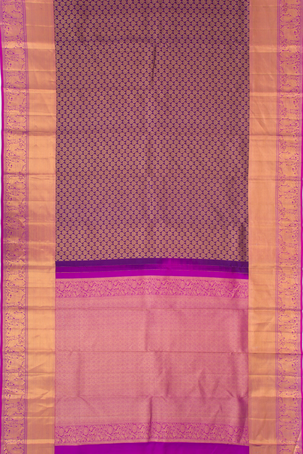 Taranga Kanchi Silk Brocade Purple Saree