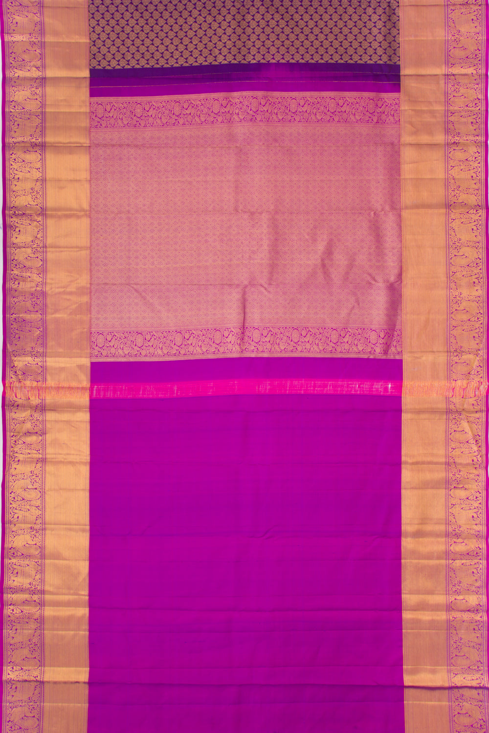 Taranga Kanchi Silk Brocade Purple Saree