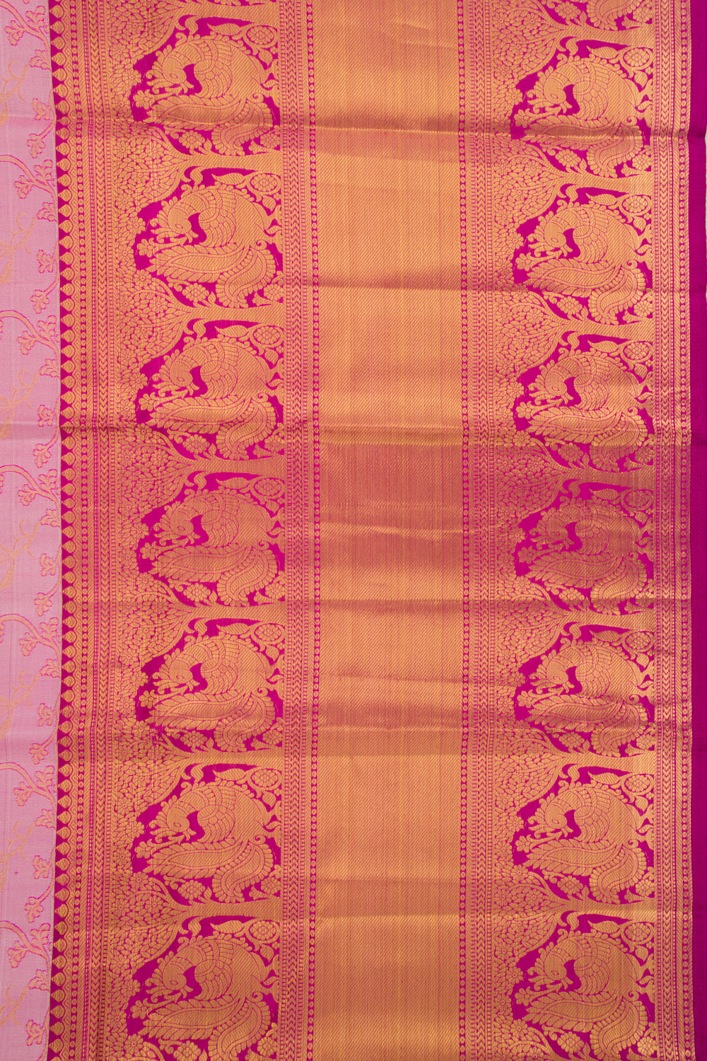 Taranga Kanchi Silk Jaal Baby Pink Saree