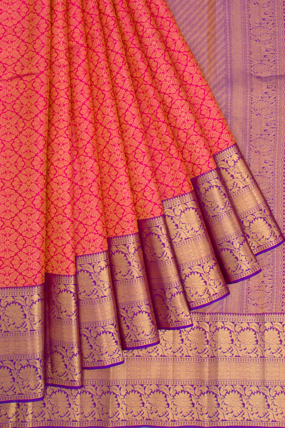 Taranga Kanchi Silk Brocade Pink Saree