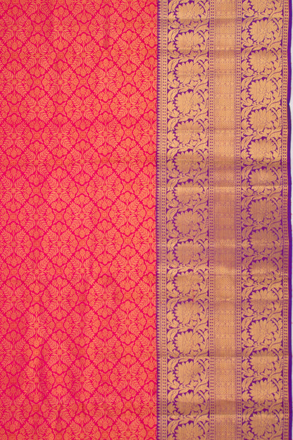 Taranga Kanchi Silk Brocade Pink Saree