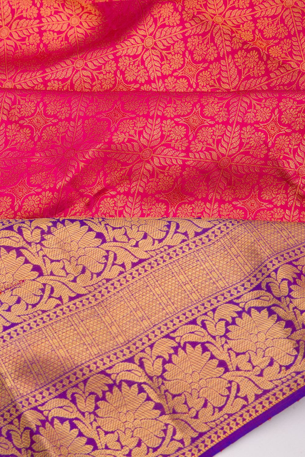 Taranga Kanchi Silk Brocade Pink Saree