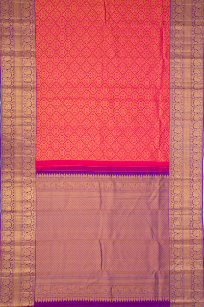 Taranga Kanchi Silk Brocade Pink Saree
