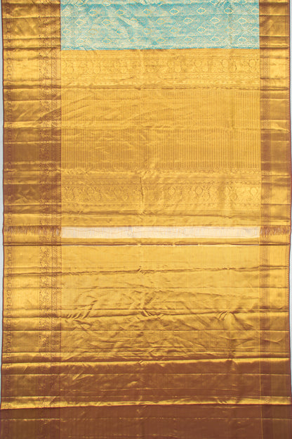 Taranga Kanchi Silk Tissue Brocade Blue Saree