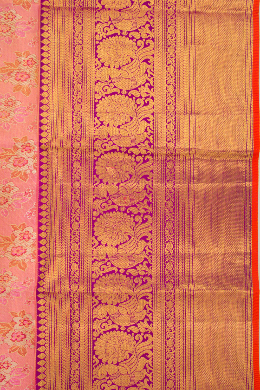Taranga Kanchi Silk Tissue Brocade Pink Saree