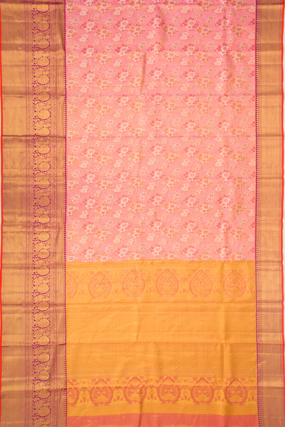 Taranga Kanchi Silk Tissue Brocade Pink Saree