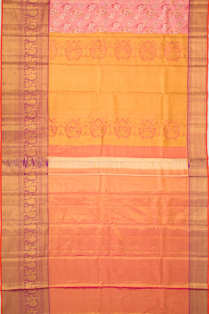 Taranga Kanchi Silk Tissue Brocade Pink Saree
