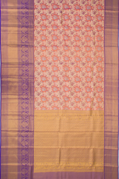 Taranga Kanchi Silk Tissue Brocade Gold Saree