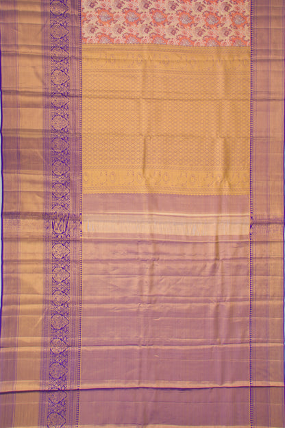 Taranga Kanchi Silk Tissue Brocade Gold Saree