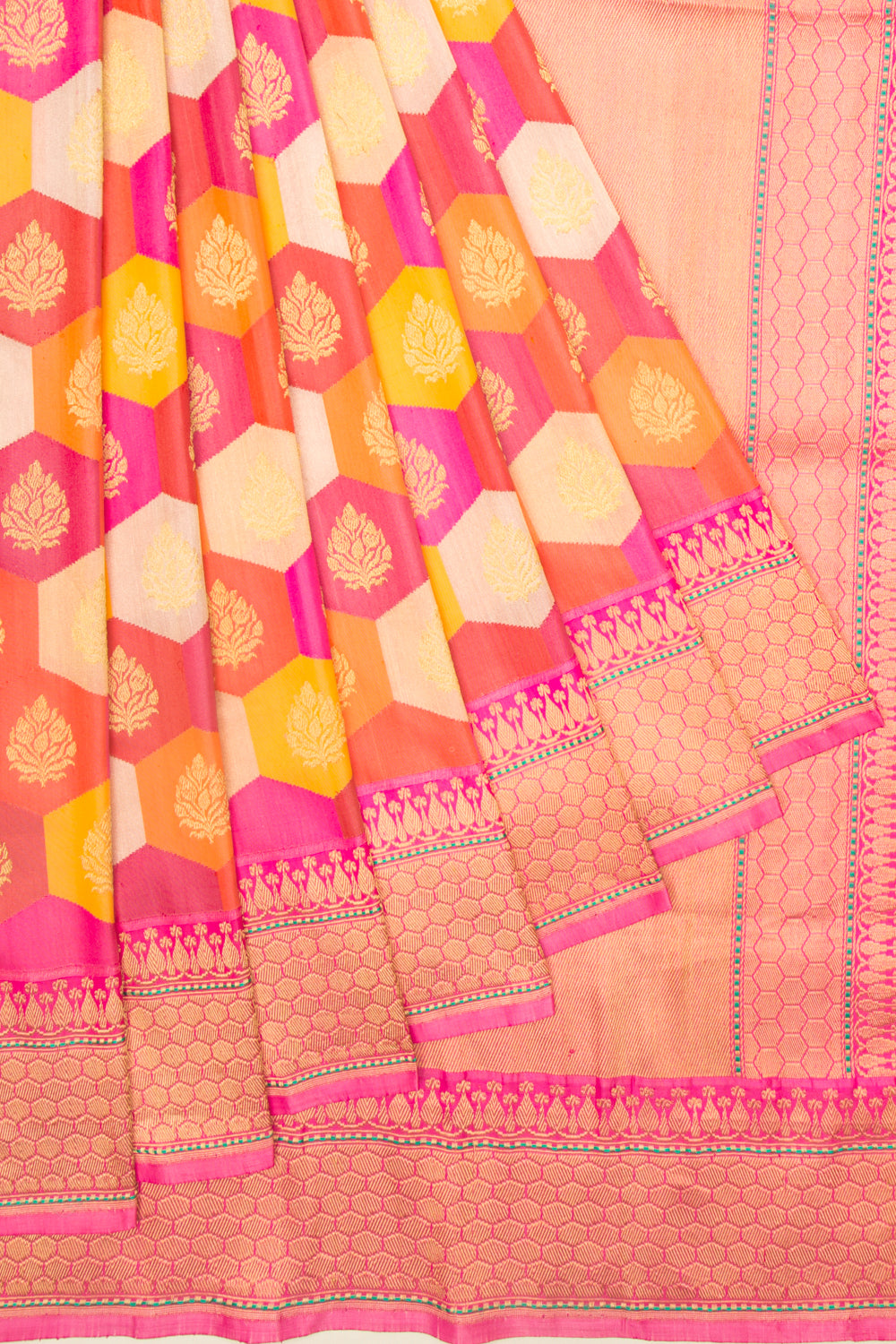 Banarasi Silk Rangkat Multicolor Saree