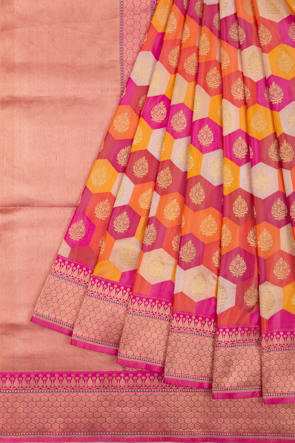 Banarasi Silk Rangkat Multicolor Saree