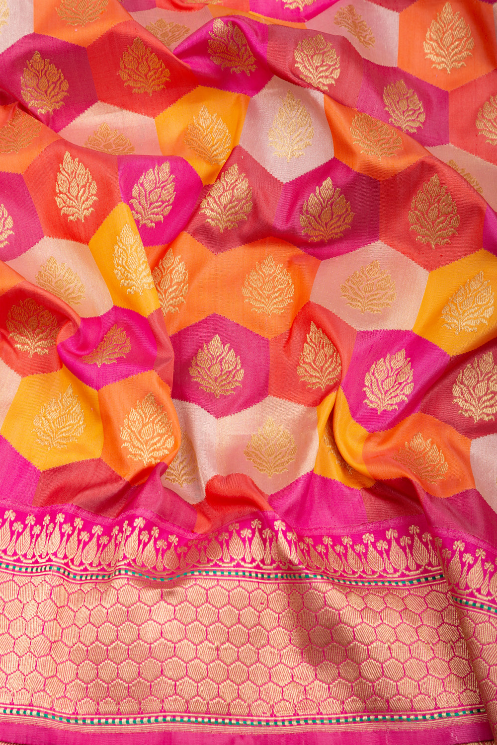 Banarasi Silk Rangkat Multicolor Saree