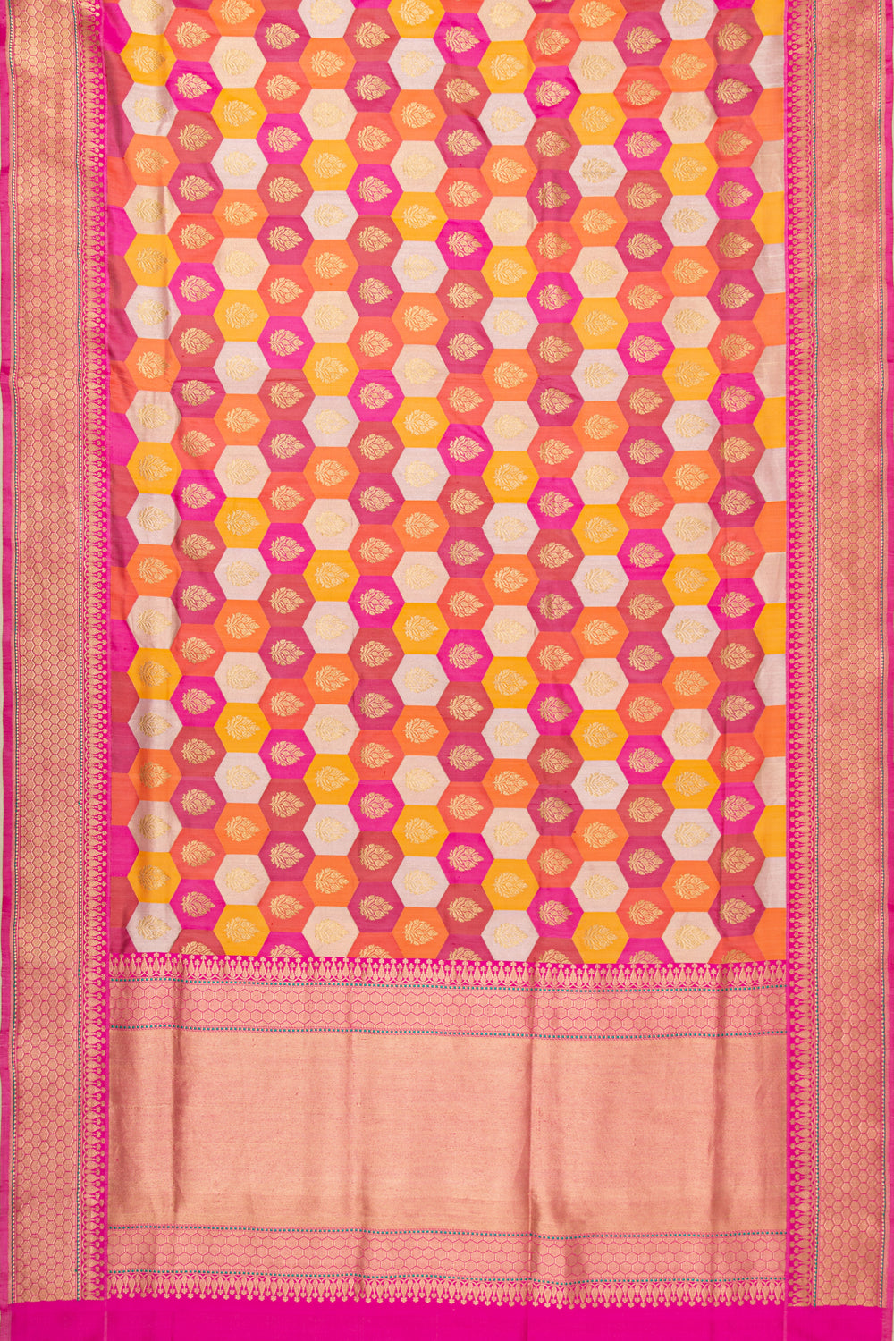 Banarasi Silk Rangkat Multicolor Saree