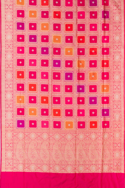 Banarasi Silk Rangkat Checks Saree